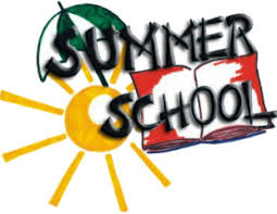  A sunshine with words Summer School in it.